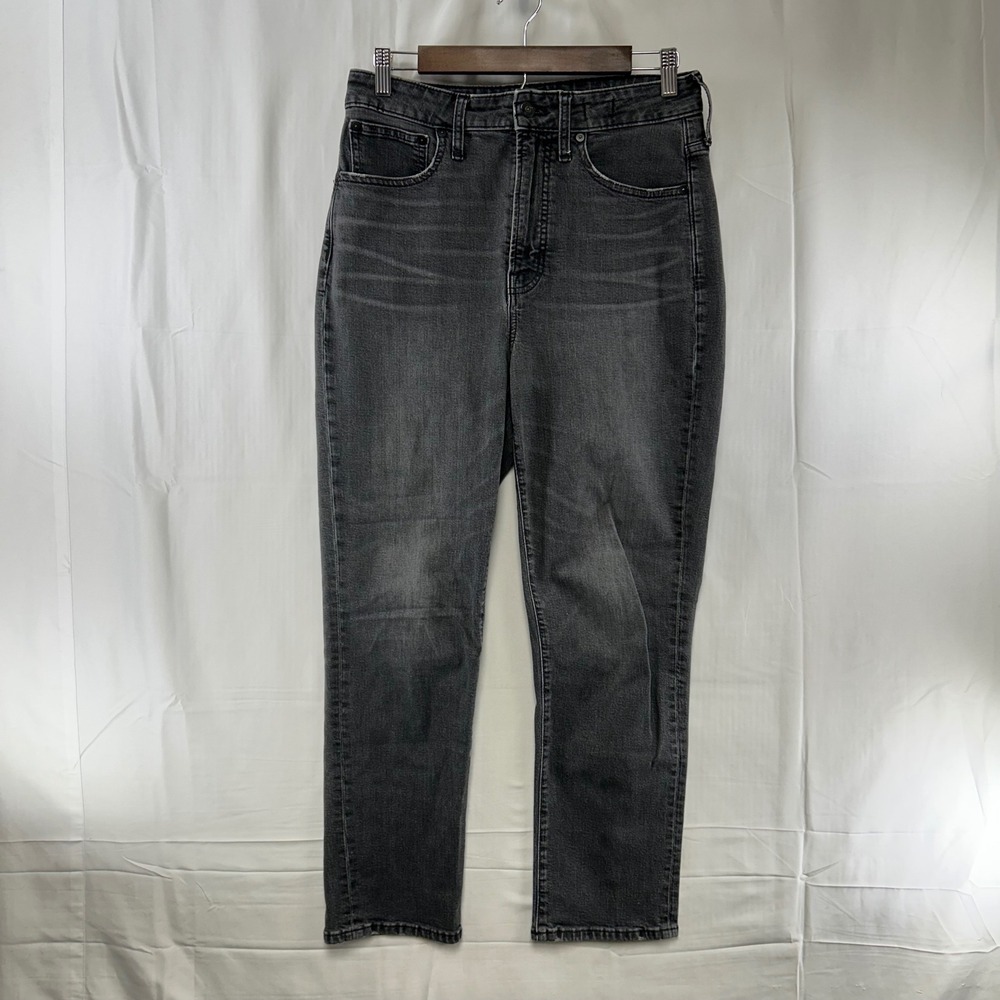Madewell The Curvy Perfect Vintage Jean Womens 29 Black High Rise AG083